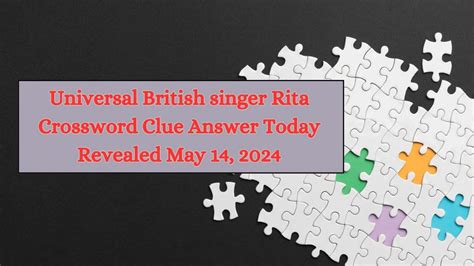 singer rita crossword clue